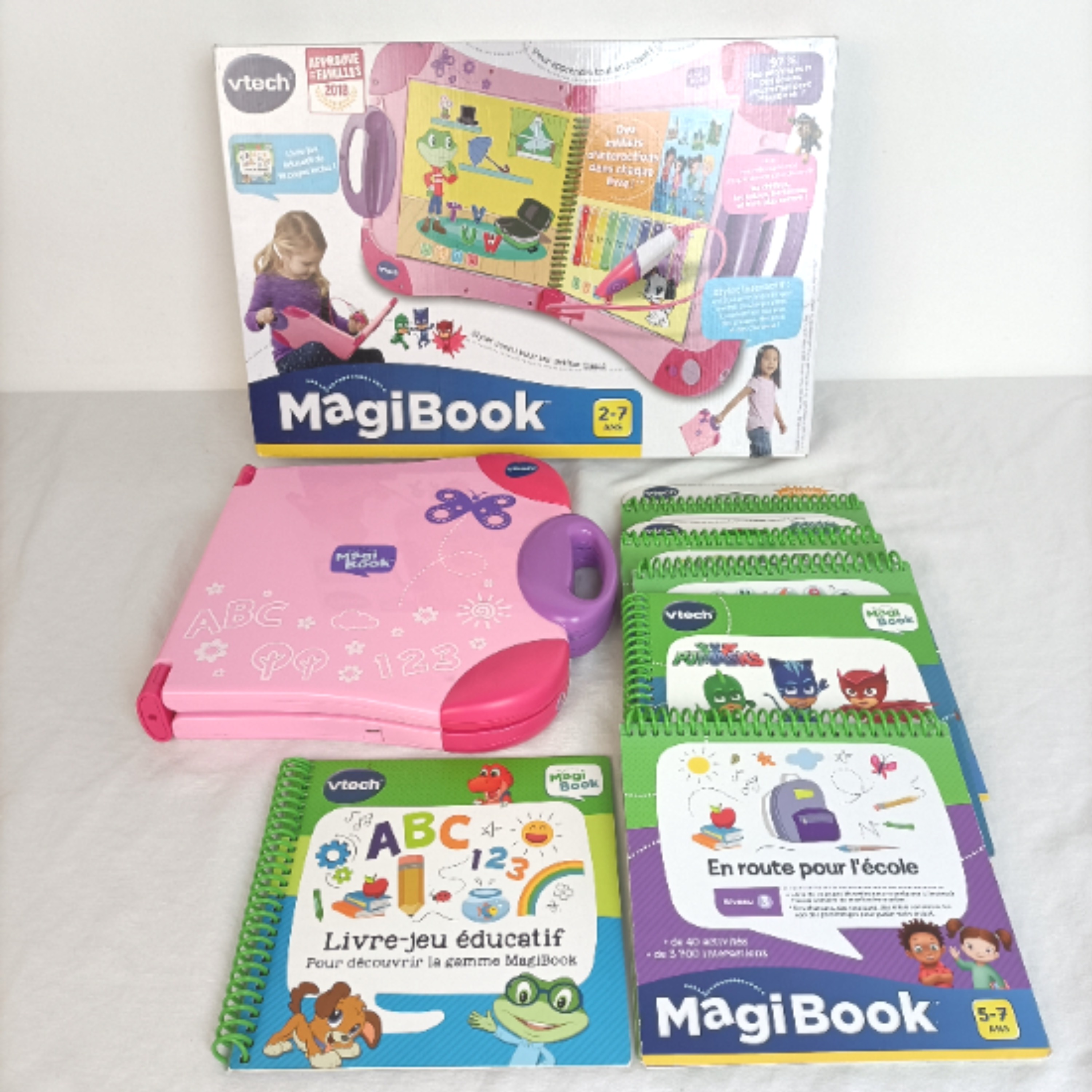 Jeu livre intéractif + Livres-Jeu éducatifs - "Magibook" Vtech 2-7 ans - Bon état sur Label Emmaüs